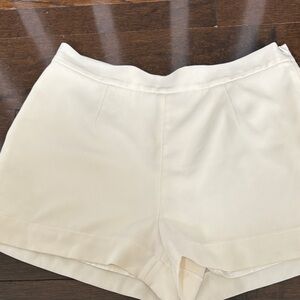 Aqua Cream High Waist Women's Shorts